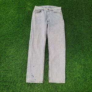 Vintage LEVIS 501 Button-Fly Jeans 30x31 Acid-Wash USA 80 90s 520 021 80597-4